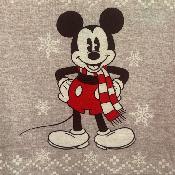 Disney Gray and Red Mickey Mouse Pajama Top - Picture 5 of 6